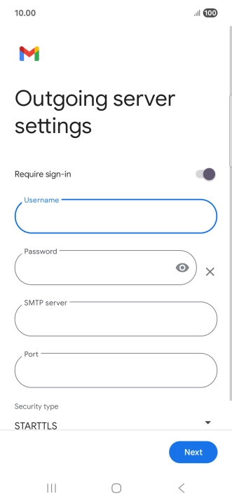 Press the field below 