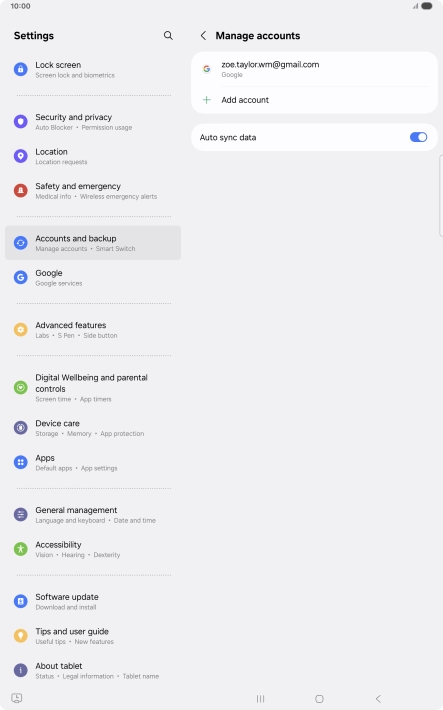 Press the Home key to return to the home screen.