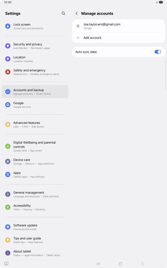 Press the Home key to return to the home screen.