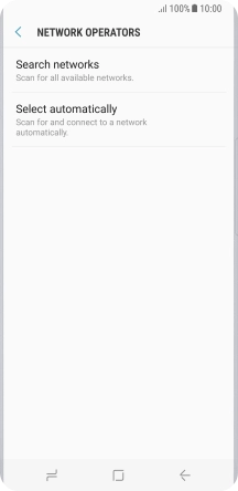 If you want to select a network manually, press Search networks and wait while your phone searches for networks.
