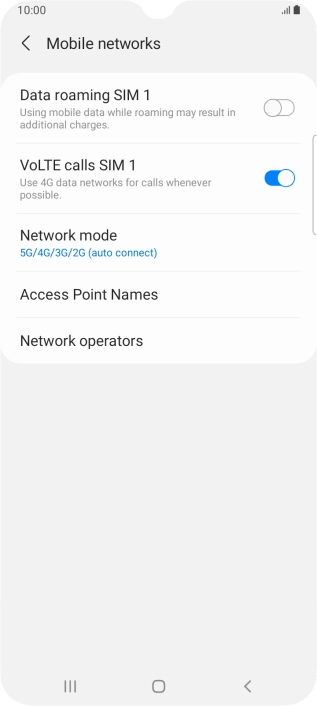 Press Access Point Names.