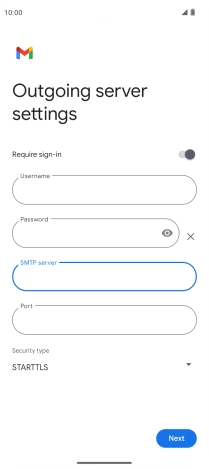 Press the field below 