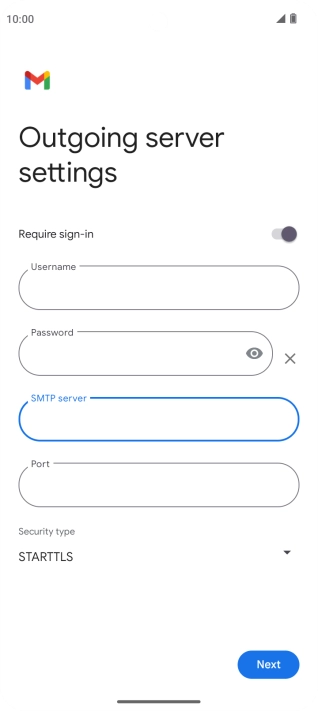 Press the field below 