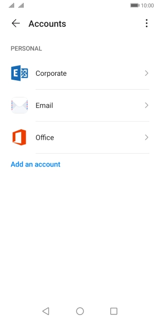 Press the menu icon.