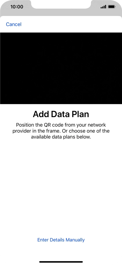 Place the QR code inside the phone camera frame to scan the code.