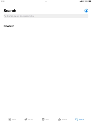 Press the search field.
