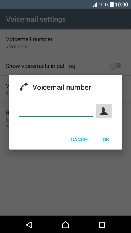 Key in +61414121121 and press OK.