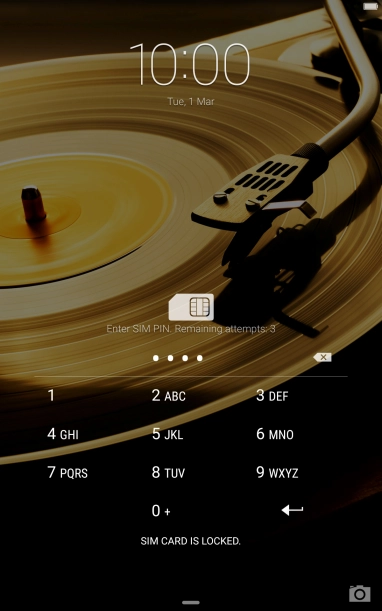 If you're asked to key in your PIN, do so and press the confirm icon.