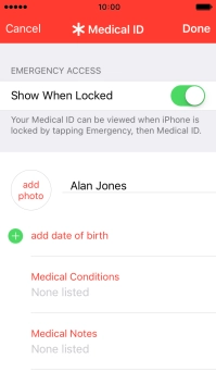 Press add photo and follow the instructions on the screen to add a picture.