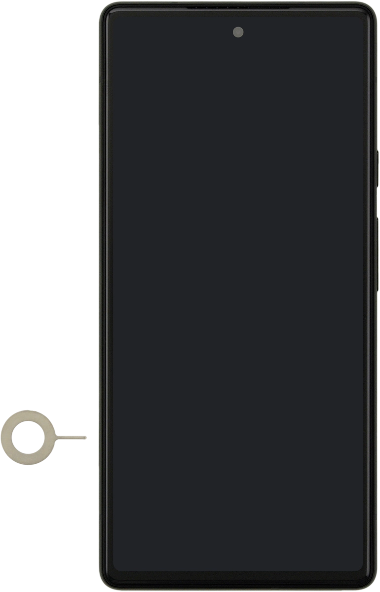 Find the opener for the SIM holder.