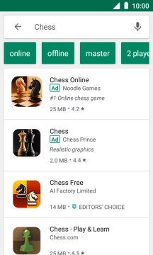 Press the required app.