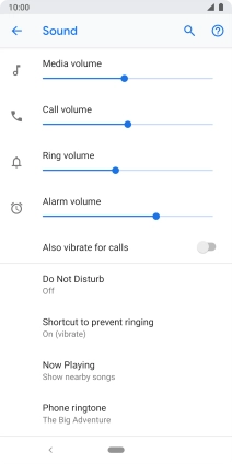 Press the Home key to return to the home screen.