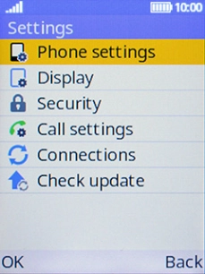 Select Phone settings.