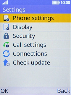 Select Phone settings.