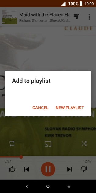 Press NEW PLAYLIST.