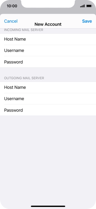 Press Save. Your email account has now been set up. To select more settings for incoming and outgoing server, proceed with the following steps.