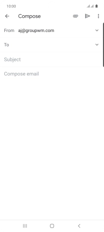 Press To and key in the first letters of the recipient's name.