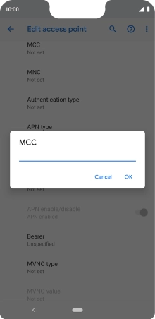 Key in 505 and press OK.