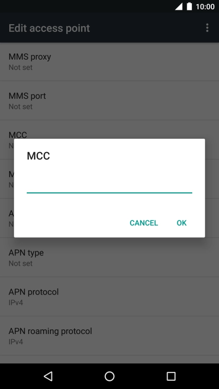 Key in 505 and press OK.