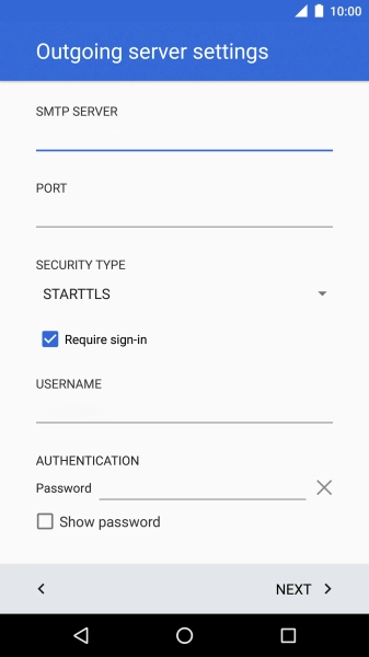 Press the field below 