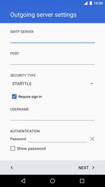 Press the field below 