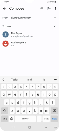 Press the required contact.