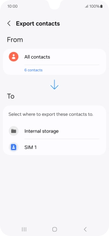 Press the name of the SIM.