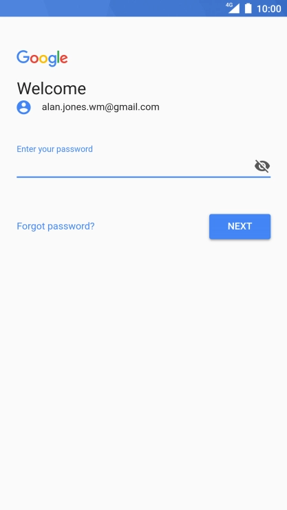 Press the field below 