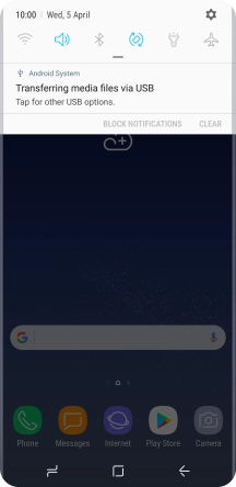 Press the connection icon.