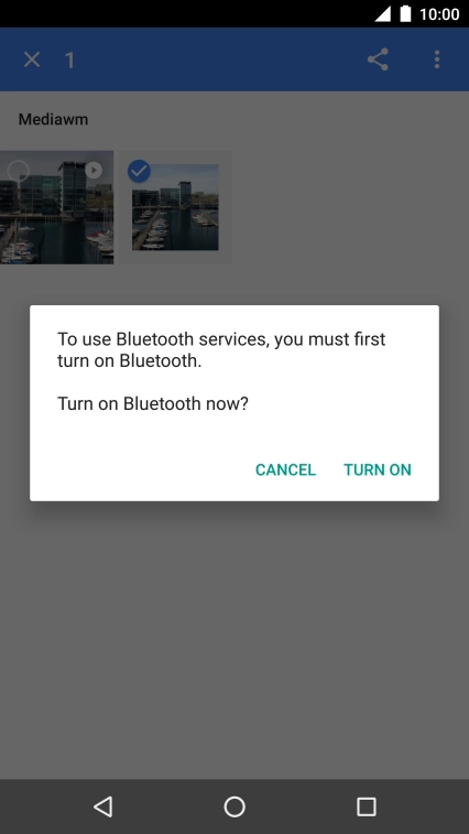 If Bluetooth is turned off, press TURN ON to turn it on.