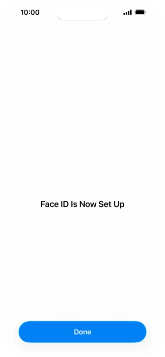 Press Done. If you haven't previously selected a phone lock code, key in a code of your own choice twice.