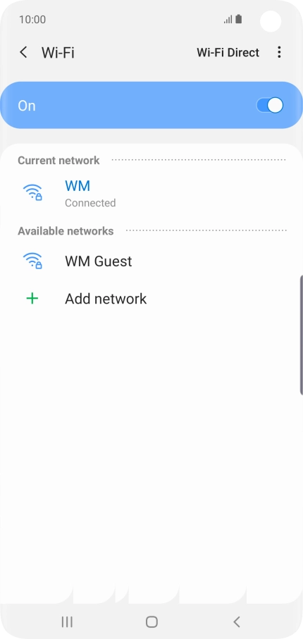 Press the Home key to return to the home screen.