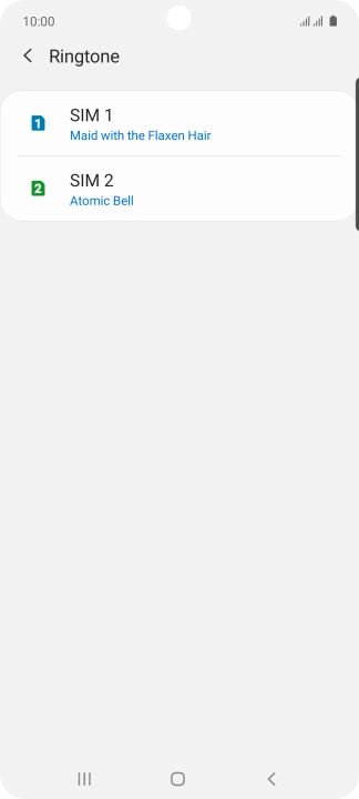 Press the Home key to return to the home screen.