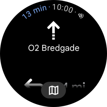 Follow the instructions on the screen to navigate to the selected destination.