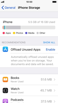 Press the required app.