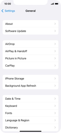 Press Software Update. If a new software version is available, it's displayed. Follow the instructions on the screen to update the phone software.