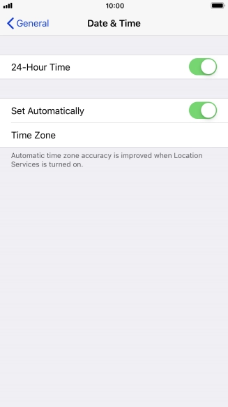 Press the Home key to return to the home screen.