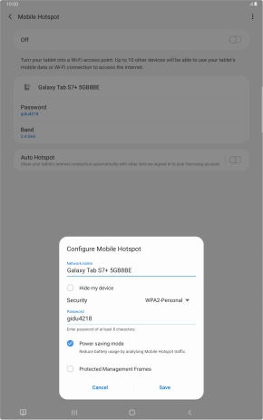 Press the field below 