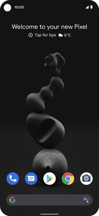 Press the phone icon.