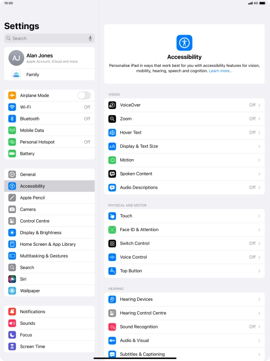 Press the required category below 