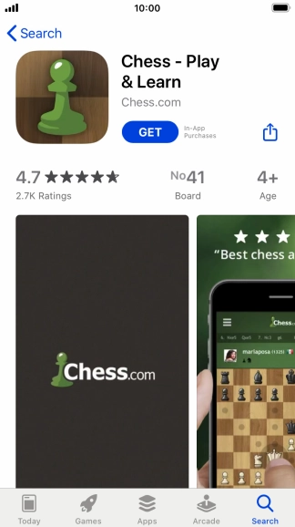 Press GET and follow the instructions on the screen to install the app.