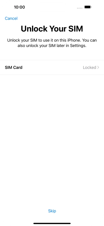 Press SIM Card.