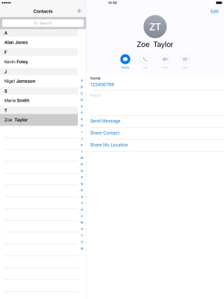 Press the Home key to return to the home screen.