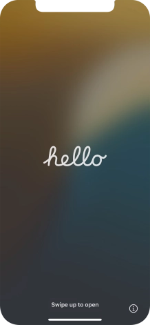 Slide your finger upwards starting from the bottom of the screen.