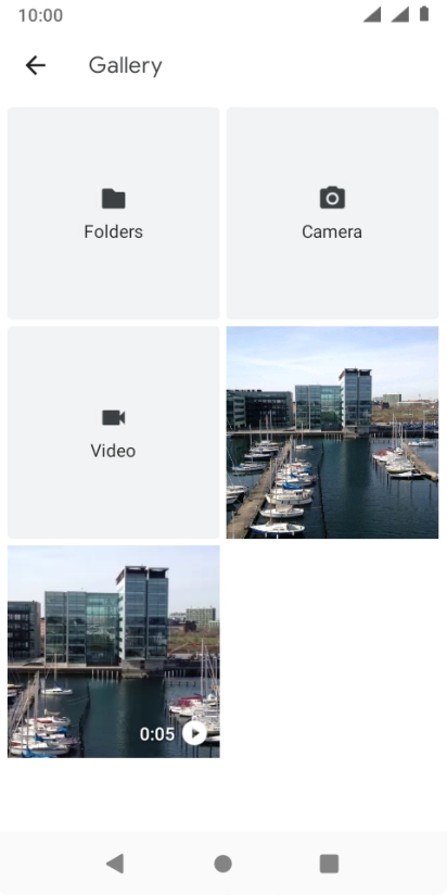 Press Folders and go to the required folder.