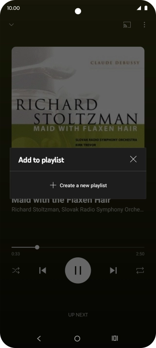 Press Create a new playlist.