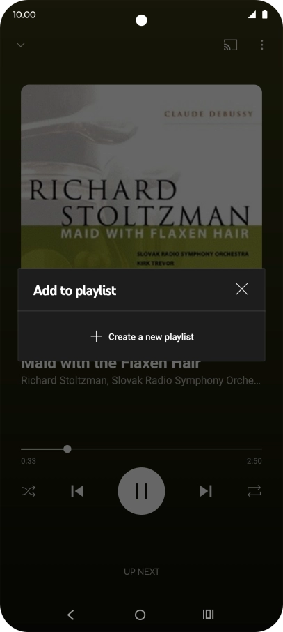 Press Create a new playlist.