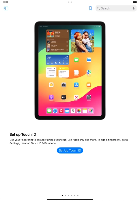 Slide your finger upwards starting from the bottom of the screen to return to the home screen.