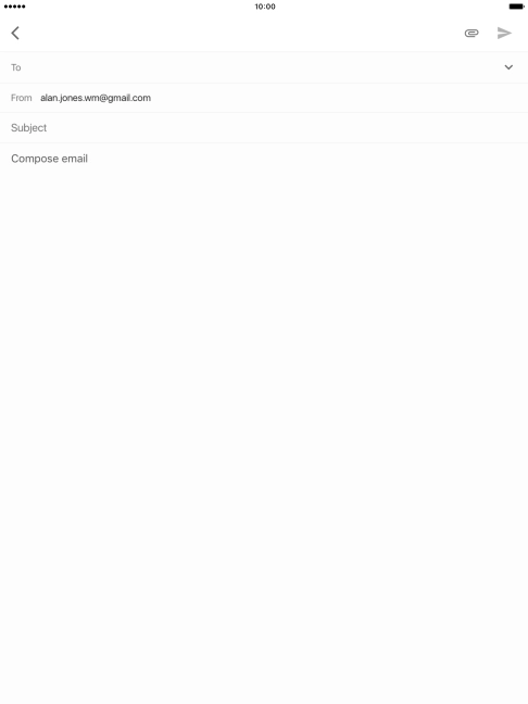 Press the search field and key in the first letters of the recipient's name.