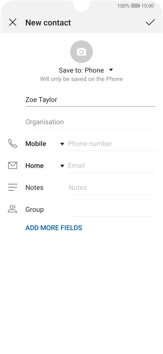 Press Phone number and key in the required phone number.